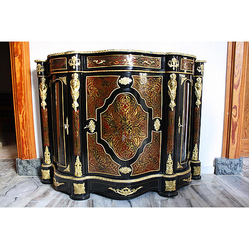 Consola aparador tipo Boulle